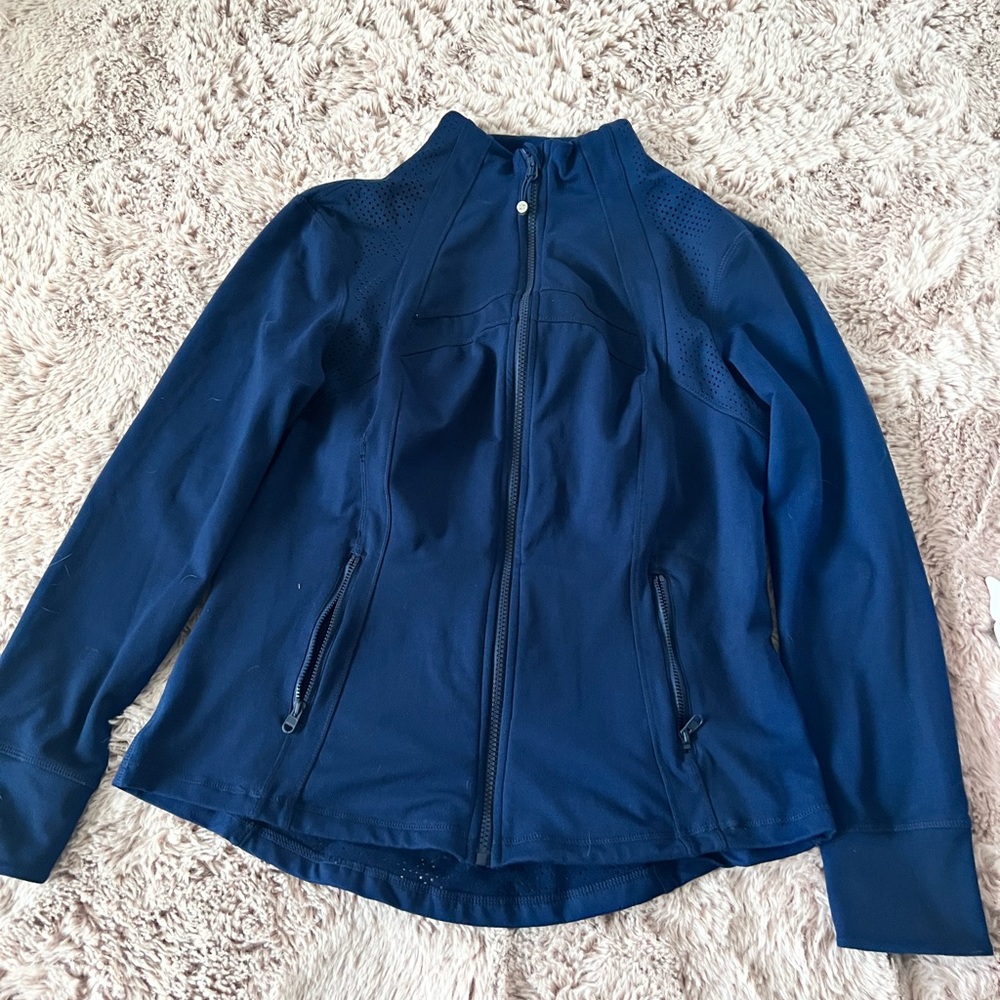 Tangerine Blue Utility Jacket with Stand-Up Collar
